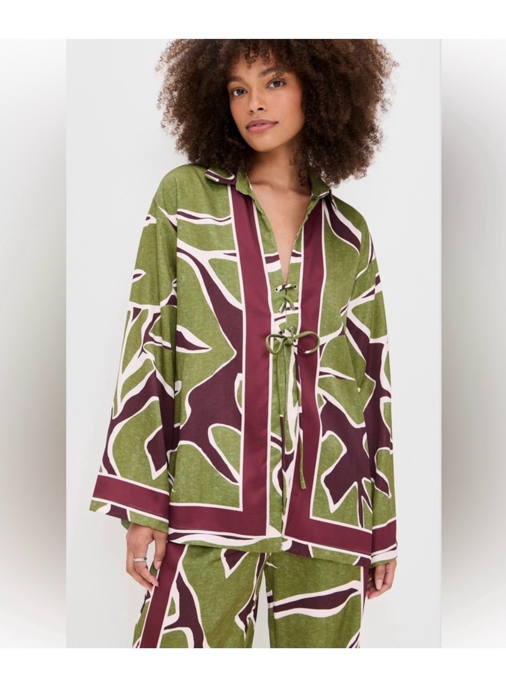 Seven Wonders Alessandra Tie-Front Shirt NWT